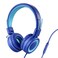 POWMEE P10 Kids Stereo Headphones with Microphone for Children Boys GirlsAdjustable 85dB94dB Volume Control Foldable OnEar Headphone for SchoolPCCellphoneBlue