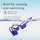 SUUNTO Aqua Light Swimming OpenEar Bluetooth Headphone 32GB MP3 Player for Running Bone Conduction Headphone wDualMic IP68 Waterproof 10H Playtime APP Support 28g Lightweight Reef Blue