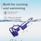 SUUNTO Aqua Light Swimming OpenEar Bluetooth Headphone 32GB MP3 Player for Running Bone Conduction Headphone wDualMic IP68 Waterproof 10H Playtime APP Support 28g Lightweight Reef Blue