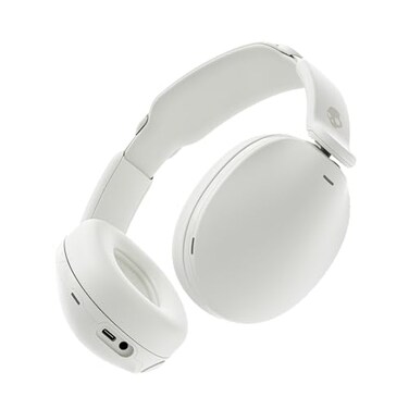 Skullcandy Hesh 360 Wireless OverEar Bluetooth Headphones Up to 100 Hours Battery Noise Isolating Fit FlatFolding Collapsible Design Microphone iPhone Android Bone