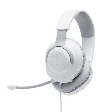 JBL Quantum 100 Wired OverEar Gaming Headphones White Large
