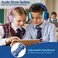 A+ Scholars A Scholars 2 Pack Kids Headphones with Sharing Splitter Stereo Sound OverEar Wired Headphones for Kids Comfortable Fit FoldableTangleFree 35mm Jack Heaphones for School TabletLaptopCompute