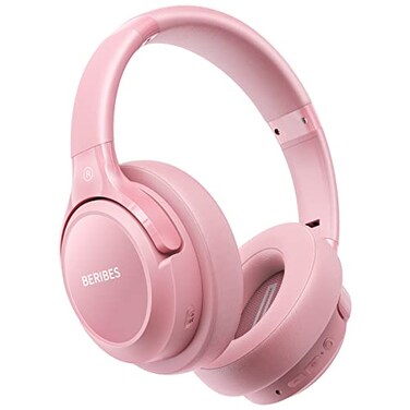 BERIBES Bluetooth Headphones Over Ear 65H Playtime and 6 EQ Music Modes Wireless Headphones with Microphone HiFi Stereo Foldable Lightweight Headsets Deep Bass for Home Office Cellphone PC Ect