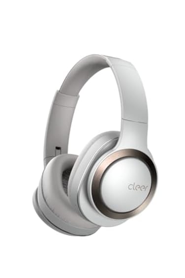 Cleer Audio Enduro ANC Noise Canceling Headphones Bluetooth Multipoint Connection OvertheEar Design with Mic Crystal Clear HandsFree Calling up to 60 Hours of Battery Life Light Grey