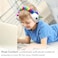 Coby Zooland Wired Plush Kids Headphones Portable OverEar Headphones with 35mm Jack and Builtin Splitter Volume Limit at 85 dBs Builtin Microphone Adjustable Headband Unicorn Sparkle