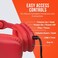 HyperGear OverEar Headphones Wireless Bluetooth Headphones with Noise Isolation Builtin Mic Soft Memory Foam Cups for AllDay Comfort Red