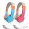 KKstorm Premium Childrens Wired Headphones with Mic Gaming Studio Headphones 2PACK Blue Pink