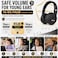 MIDOLA Kids Headphones Bluetooth 54 Wireless 68H Play Time Volume Limit 8594dB OverEar Foldable HeadsetTypeC Fast Chargingwith Wired Aux Mic for Toddler Child Pad Tablet Black
