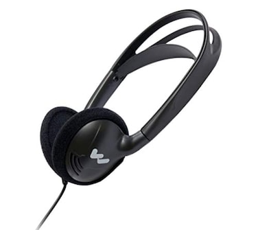 Williams AV Williams Sound HED 027 Heavyduty Folding Mono Headphones Adult Size 100mW Max Power Input 35mm Plug 39 Cord Compatible with Receivers and Pocketalkers Black