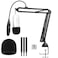 WIBOND For Blue Yeti Boom Arm Mic Stand with Reduce Wind Noises Mic Foam Cover Dual Layered Pop Filter and Cable Management Microphone Arm with 38 To 58 Adapter Compatible with Most Microphone