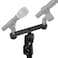 GEEKRIA Geekria for Creators Double Microphone Mounts Connector Rod 38 Male to Mic Boom Arm Port Microphone Thread Adapter Compatible with Mic Stand Microphone Arm Black
