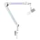IXTECH RGB Mic Boom Arm High Profile Overhead Boom Arm Microphone Stand Desk Mount Adjustable Microphone Stand with Desk Mount Mic Arm for Live Streaming Gaming Podcasting Recording