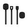 PDEEY Magnetic Mic Holder Handheld Stand for DJI Mic 2 Hollyland LARK M2 M1 MAX C1 Wireless Microphone Interview Go Stick and Foam Cover Pop Filter