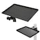 Zunate Microphone Stand ClampOn Utility Shelf Metal Sound Card Tray 551x787 Inch Adjustable Angle Laptop Notebook Rack Holder for Live Streaming Music Studio Stage