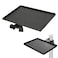 Zunate Microphone Stand ClampOn Utility Shelf Metal Sound Card Tray 551x787 Inch Adjustable Angle Laptop Notebook Rack Holder for Live Streaming Music Studio Stage