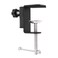 RTNLIT Universal C Shape Table Mount Clamp for Microphone Suspension Boom Scissor Arm Stand Holder with Adjustable Positioning Screw Fits up to 17745cm Desktop ThicknessBlack