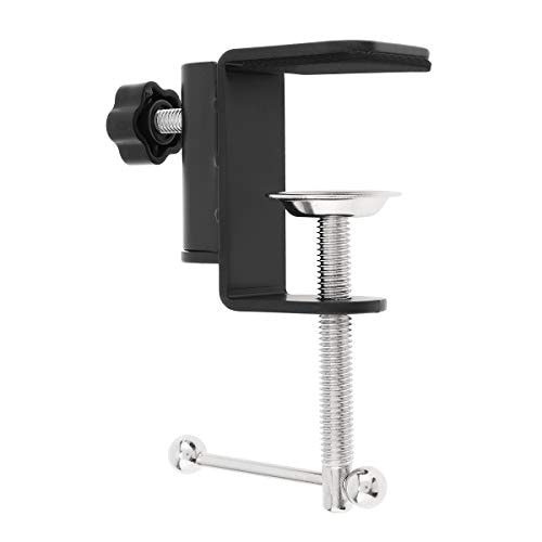 Rtnlit Rtnlit C Shape Table Mount Clamp For Microphone Suspension Boom Scissor Arm Stand Holde up to 177-45cm desktop thickness