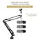 TONOR Microphone Arm Stand Adjustable Suspension Boom Scissor Mic Stand with Pop Filter 38 to 58 Adapter Excellent Compatibility Mic Clip Upgraded Heavy Duty Clamp 47 cm 47cm T30