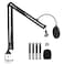 TONOR Microphone Arm Stand Adjustable Suspension Boom Scissor Mic Stand with Pop Filter 38 to 58 Adapter Excellent Compatibility Mic Clip Upgraded Heavy Duty Clamp 47 cm 47cm T30