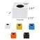 Tsnamay 2Pcs Square Cube Microphone StandABS Interview Microphone Logo Mic Microphone Flag Station LogoBlack