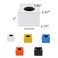 Tsnamay 2Pcs Square Cube Microphone StandABS Interview Microphone Logo Mic Microphone Flag Station LogoBlack