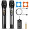Bietrun Wireless Microphone with Bluetooth Professional UHF Dual Handheld Dynamic Metal Mic System Set with Rechargeable Receiver 160 ft Range 14Output for Karaoke Machine Singing Amp PA Speaker