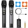 Bietrun Wireless Microphone with Bluetooth Professional UHF Dual Handheld Dynamic Metal Mic System Set with Rechargeable Receiver 160 ft Range 14Output for Karaoke Machine Singing Amp PA Speaker
