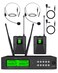 Kimyah Wireless Lavalier and Headset Microphone SystemDual UHF Cordless Bodypack Mics 2 Lavalier and 2 Headset Microphones 328ft RangeIdeal for Church and Teaching LectureKY6208