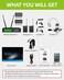 Kimyah Wireless Lavalier and Headset Microphone SystemDual UHF Cordless Bodypack Mics 2 Lavalier and 2 Headset Microphones 328ft RangeIdeal for Church and Teaching LectureKY6208