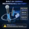 NEW BAXS Wireless Microphone Rechargeable Dual Cordless Handheld Dynamic Wireless MicsNEWBAXS Karaoke Microphones with 14 Output for Karaoke Meeting Singing Church Wedding