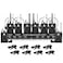 D Debra Audio AU800 Pro UHF 8 Channel Wireless Microphone System with Cordless Handheld Lavalier Headset Mics Metal Receiver Ideal for Karaoke Church Party 8 Bodypack
