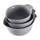KitchenAid Universal Nesting Plastic Mixing Bowls Set Of 3 25 quart 35 quart 45 quart Non Slip Base with Easy Pour Spout to Reduce Mess Dishwasher Safe Gray