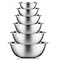 JoyJolt Stainless Steel Mixing Bowl Set 6 Piece Nesting Bowls 5qt to 05qt Ideal for Kitchen Cooking Baking and Storage