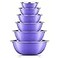 JoyJolt Stainless Steel Mixing Bowl Set of 65qt to 05qt Nesting Bowls for Dough Batter Baking