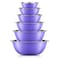 JoyJolt Stainless Steel Mixing Bowl Set of 65qt to 05qt Nesting Bowls for Dough Batter Baking