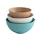 Nordic Ware Prep and Serve Mixing Bowls Set 3Piece EarthTones