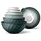 COOK WITH COLOR Mixing Bowls with Lids 12 Piece Plastic Nesting Bowls Set includes 6 Prep Bowls and 6 Lids Microwave Safe Mixing Bowl Set Green Diamond