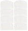 Ateco Bowl Scraper Set of 8 Polypropylene White 525 Inches