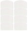 Ateco Bowl Scraper Set of 8 Polypropylene White 525 Inches