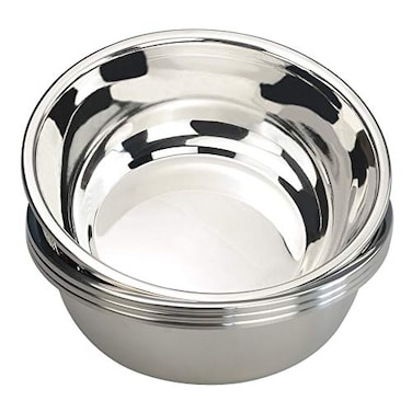 Anbers 1810 Stainless Steel Mixing Bowl 96 Inch Wide Metal Prep Bowls 4 Packs