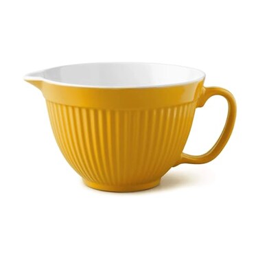 Zeal G208M Two Tone Mixing BowlBatter Jug 20cm Melamine Mustard