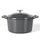 Martha Stewart Gatwick 4 Quart Enamel Cast Iron Dutch Oven Grey