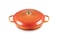 Le Creuset Enameled Cast Iron Signature Braiser 35 qt Flamme Doree with Crucible Knob