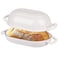 VORRINGARD Enameled Cast Iron Sourdough Bread Oven Dutch Oven Loaf Cast Iron Bread Pan for Homemade Bread Baking Meatloaf Pan with Lid 5QT White