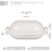VORRINGARD Enameled Cast Iron Sourdough Bread Oven Dutch Oven Loaf Cast Iron Bread Pan for Homemade Bread Baking Meatloaf Pan with Lid 5QT White