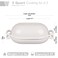 VORRINGARD Enameled Cast Iron Sourdough Bread Oven Dutch Oven Loaf Cast Iron Bread Pan for Homemade Bread Baking Meatloaf Pan with Lid 5QT White