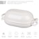 VORRINGARD Enameled Cast Iron Sourdough Bread Oven Dutch Oven Loaf Cast Iron Bread Pan for Homemade Bread Baking Meatloaf Pan with Lid 5QT White