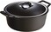 Lodge BOLD Exclusive 7 Quart Premium PreSeasoned Cast Iron Dutch Oven with Lid Dual Handles Use in the Oven on the Stove on the Grill or over the Campfire Black