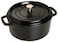 STAUB Staub La Cocotte Round 40500281 Pico Cocotte Round Black 110 inches 28 cm TwoHanded Enameled Pot Waterless Cooking Induction Compatible