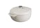 Lodge Essential Enamel Cast Iron Dutch Oven with Lid 75 Quart Induction OvenSafe Enamel Cookware up to 500 F HeatRetaining Braising Roasting Pot NonToxic Cookware Oyster White